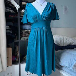 Soprano Teal Midi Dress sz M